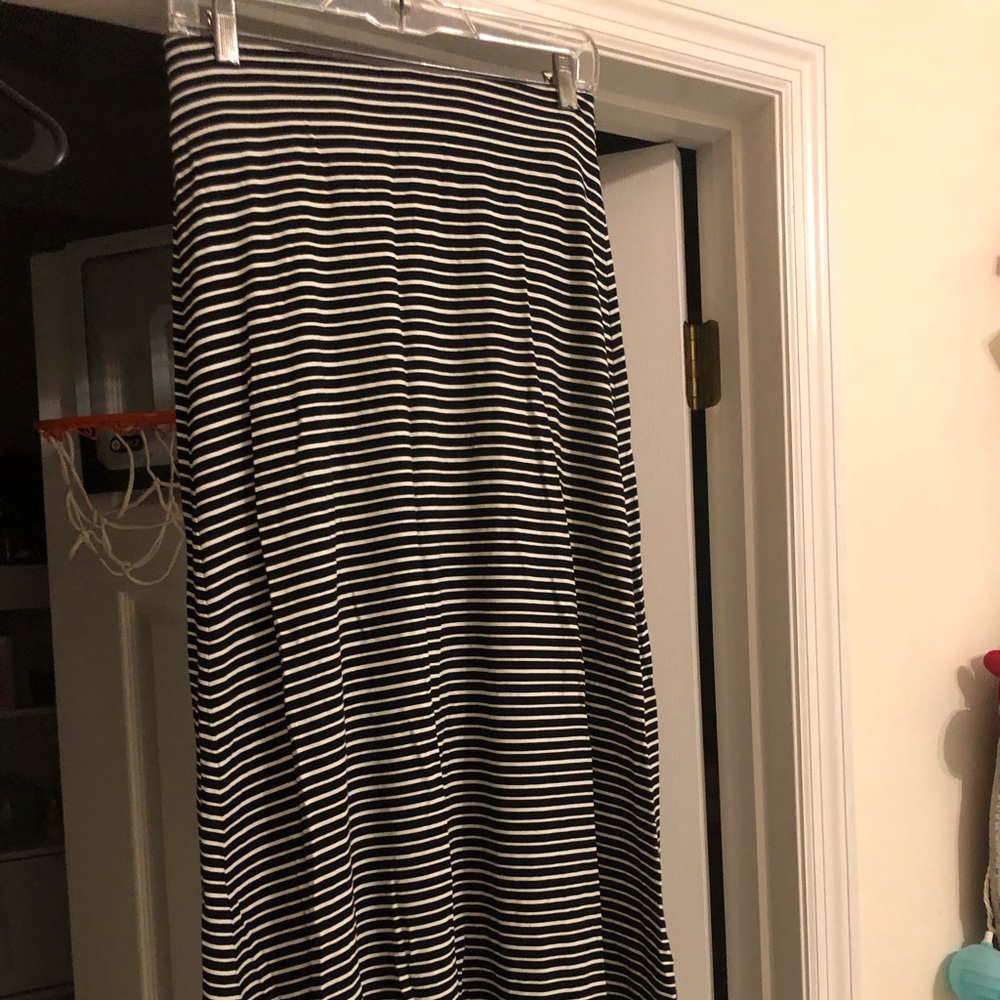 Ann Taylor striped long skirt
